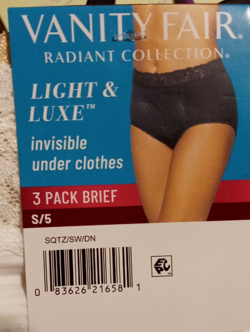 NWT Vanity Fair Multiple Sizes light & luxe 3 Pair Pack Brief Panties